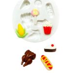 Molde De Silicone Kit Festa Junina Comidas