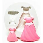 Molde De Silicone Vestido De Princesas - A Bela Adormecida