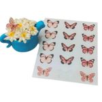 Apliques Papel de Arroz Borboletas 2cm 15 Un AB2