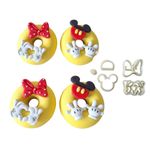 Kit Cortadores Roupa do Mickey e Minnie 3,5cm
