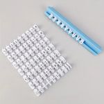 Kit Carimbos Marcadores de Mini Alfabeto + Reguá Mod 2