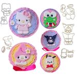 Kit Cortadores Amigos da Hello Kitty 5 Un