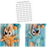 Olhos Comestiveis Bluey 50 Pares