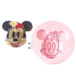 Molde de Silicone Turma do Mickey - Rosto da Minnie