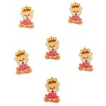 Kit Papel de Arroz Urso Ursinha Realeza