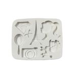  Molde de Silicone Itens e Acessorios da Barbie 7 Cav