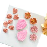 Molde de Silicone Pétalas de Flores 2 Pçs