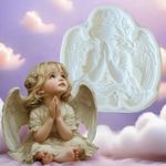 Molde de Silicone Anjo Anjinho Pensativo Sentado