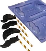 Forma Pirulito de Bigode Para o Dia dos Pais