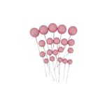 Kit Cake Topper / Topo de Bolo Bolas Perolas Escolha a Cor