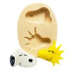 Molde de Silicone Snoopy - Rosto Snoopy e Woodstock