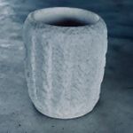 Molde de Silicone Vaso Cactos Efeito Pedras