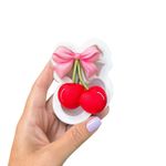Molde de Silicone Cerejas Com Laço