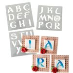 Kit Stencil Alfabeto Letras da Moana