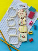 Kit Cortadores Dia dos Professores Para Biscoito 6cm