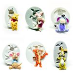 Molde de Silicone Turma do Ursinho Pooh Escolha 1 Un