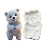 Molde de Silicone Urso Polar Realista