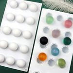 Forma de Silicone Importada 3D Meia Esfera Pequena 15 Cav