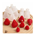 Molde de Silicone  Importado 3D Morango do Amor 4.5cm para Doces