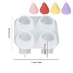 Molde de Silicone  Importado 3D Morango do Amor 4.5cm para Doces