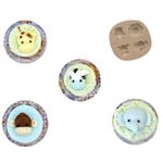 Molde de Silicone Safari Rostos Animais