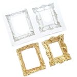 Molde de Silicone Duas Molduras para Decorar Porta Retrato