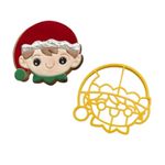 Cortador Duende do Papai Noel Para Decorar Natal
