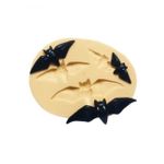 Molde de Silicone Halloween - 3 Morcegos