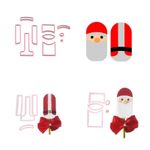 Kit Cortadores Natal - Papai Noel Popsicle