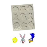 Molde de Silicone Rosto Baby Looney Tunes 9 Cav