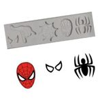 Molde de Silicone Itens do Homem Aranha 5 Cav