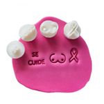 Kit Carimbos Marcadores Outubro Rosa 2cm