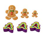 Kit Cortadores Bonecos de Natal 5 Pçs