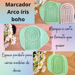 Marcador Arco Iris Boho 7cm