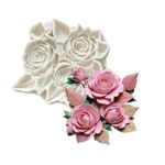 Molde de Silicone Buque de Rosas
