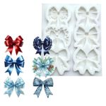 Molde de Silicone Laços de Fita 6 Cav