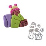 Cortador Urso Ursinho Bobbie Goods Com Cobertor 6cm