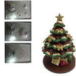 Forma Arvore de Natal 3D Para Decorar 3 Partes