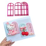Kit Cortadores Conjunto de Molduras Hello 9,5cm