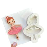 Molde de Silicone Bailarina Rosa