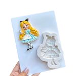 Molde de Silicone Alice No Pais das Maravilhas