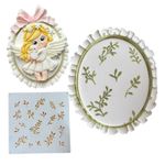 Stencil de Folhas para Textura em Biscoitos e Doces DL30
