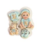 Molde de Silicone Chá de Bebê Itens Menino