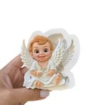 Molde de Silicone Anjo Baby Sentado