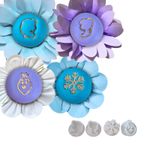 Kit Carimbos Marcadores Silhueta da Frozen 2cm Docinho