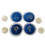 Kit Carimbos Marcadores Itens da Moana 2cm Docinho