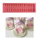 Molde de Silicone Arabesco Telhado de Casa Casinha