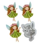 Molde de Silicone Menina Fada Fadinha