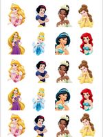 Folha A4 Papel de Arroz Princesas 20 Un