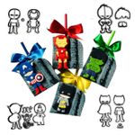 Kit Cortadores Super Herois Baby 9cm